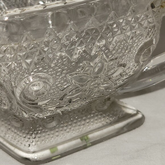 Depression Sandwich Glass Sugar Bowl - Picture 2 of 6